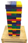Giant Rainbow Colored Blocks Game